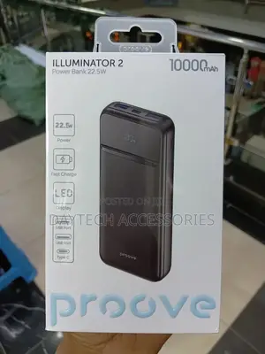 Proove Illuminator 2 10000mah 22.5w Black Power Bank