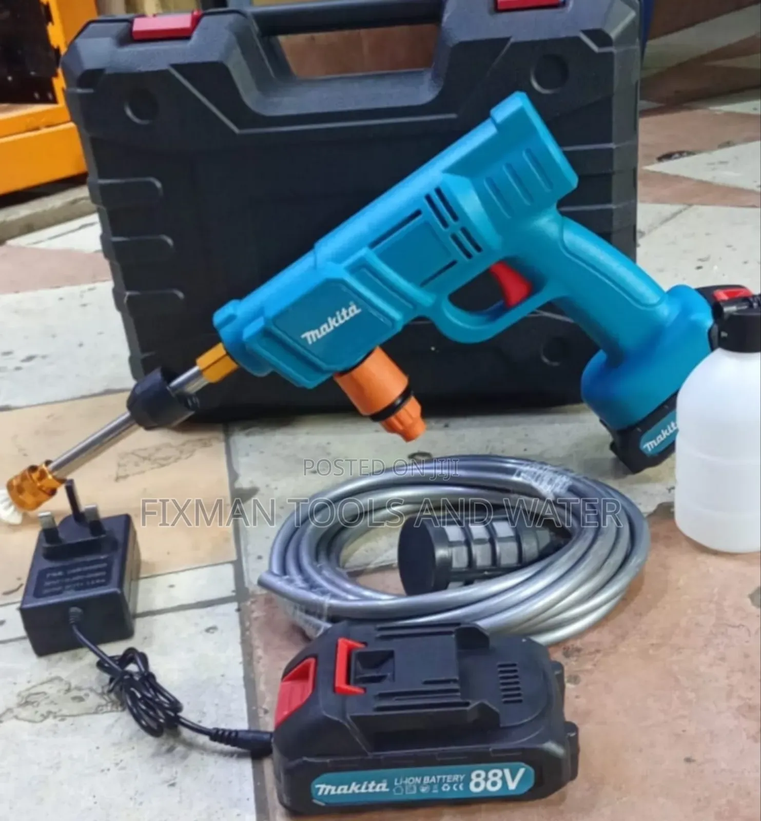 High Pressure Cordless Pressure Washers Machine 88v 2 Battery Charger