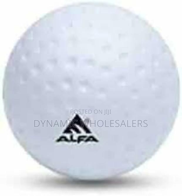 Alfa Dimple Field Hockey Ball - High Visibility White - main view