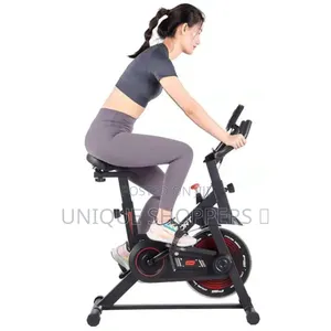 Portable Spin Bike
 
Wheels for Movement
With Sensors
