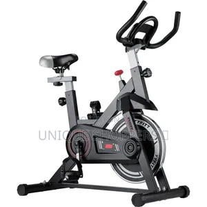 Portable Spin Bike
 
Wheels for Movement
With Sensors