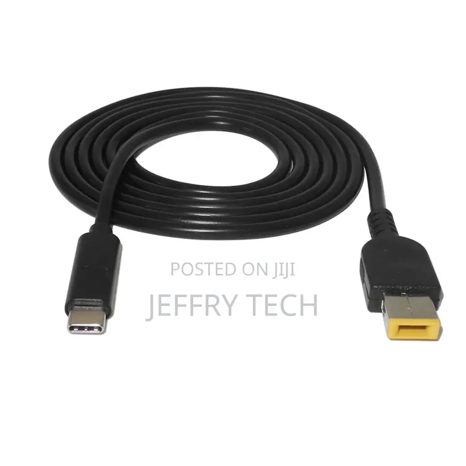 Usb C Type C to Slim Square Tip Pd Charger Cable Power Cable for Lenov