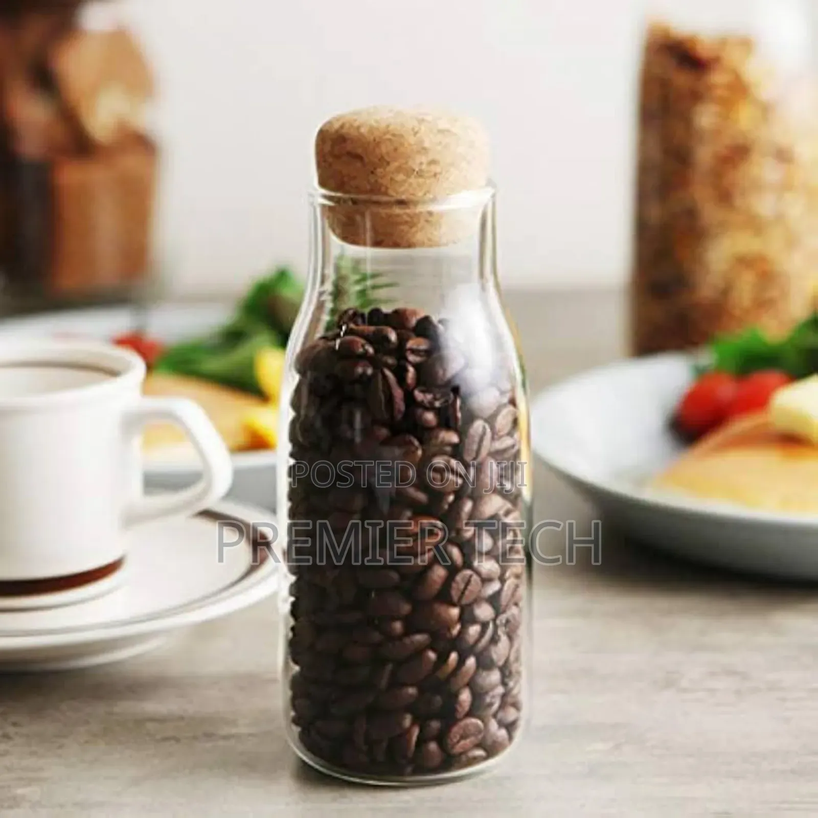 Airtight Glass Bottle Spongy Bamboo Cork
