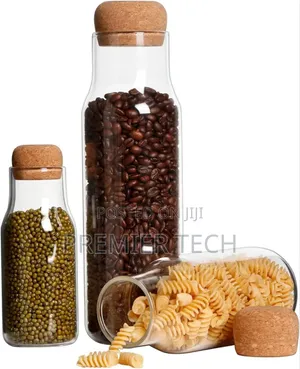 Airtight Glass Bottle Spongy Bamboo Cork