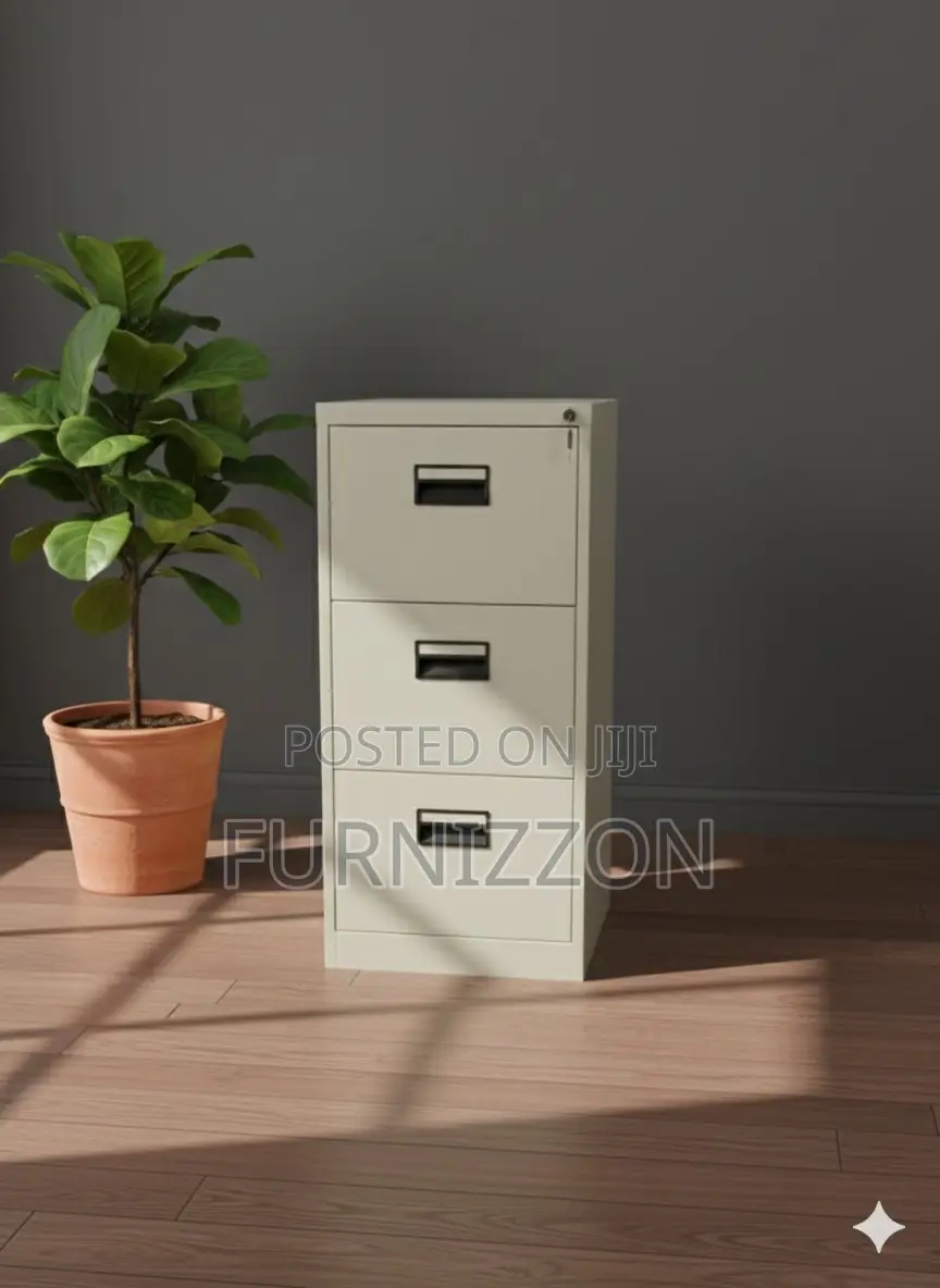 Professional 4-Drawer Metallic Office Cabinet