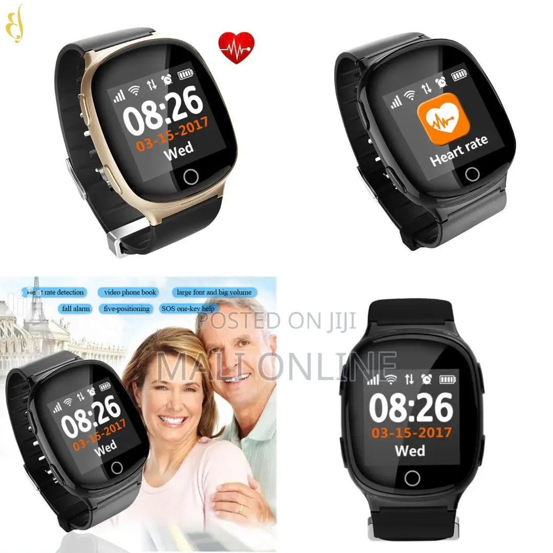 Elderly Smart Watch With GPS Sos Fall Detection Two-Way Calling D100
