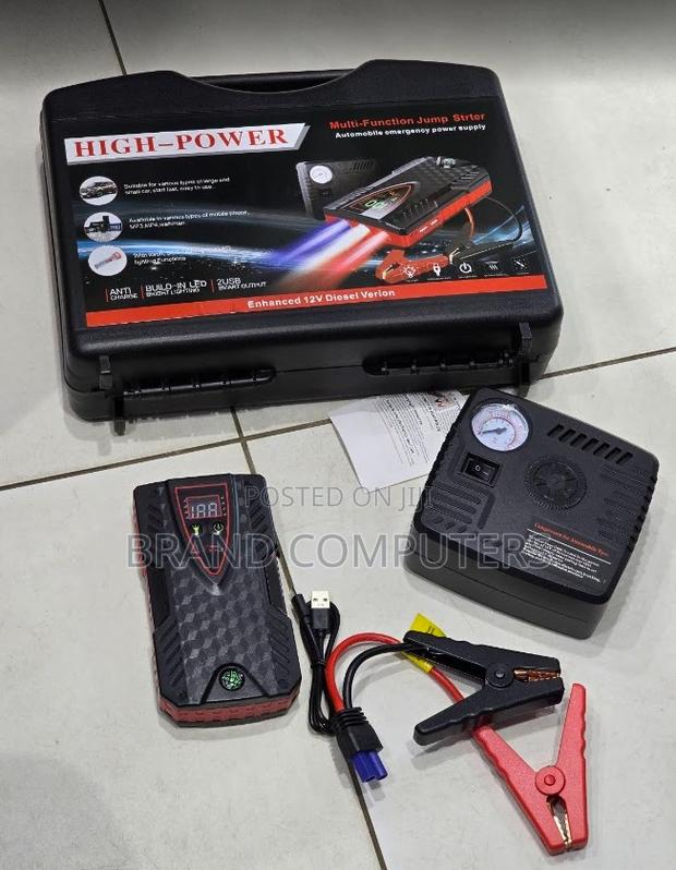 High Power 99800mah Car Jump Starter Emergency Tool Kit With Led Light