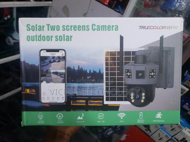 4g Simcard Solar Outdoor Dual Lens CCTV Camera