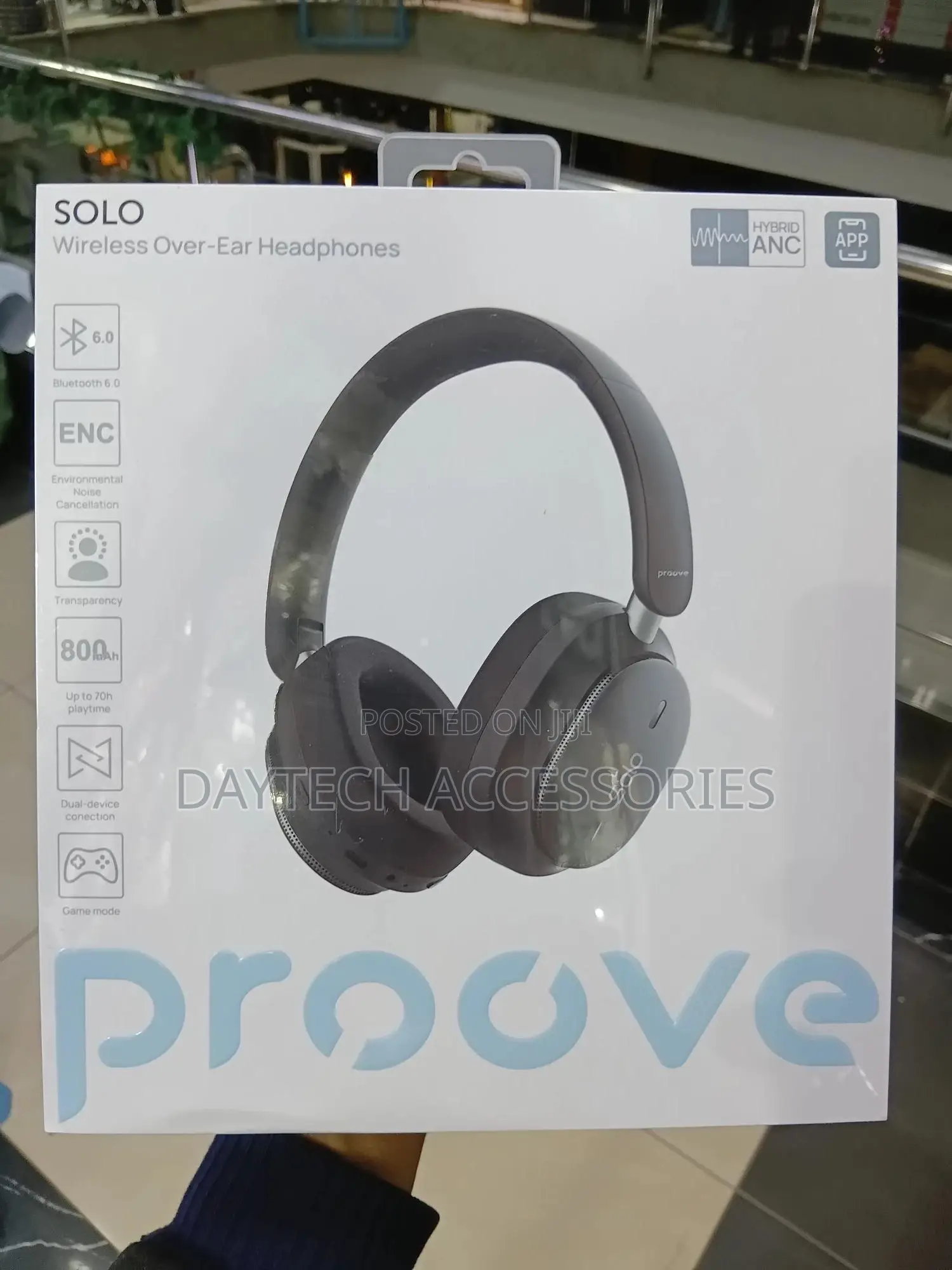 Proove Wireless Headphones Solo With Hybrid Anc.
