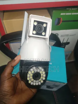 Dual Lense 4g Electric Camera Connects to Sim Card and Also Ethernet