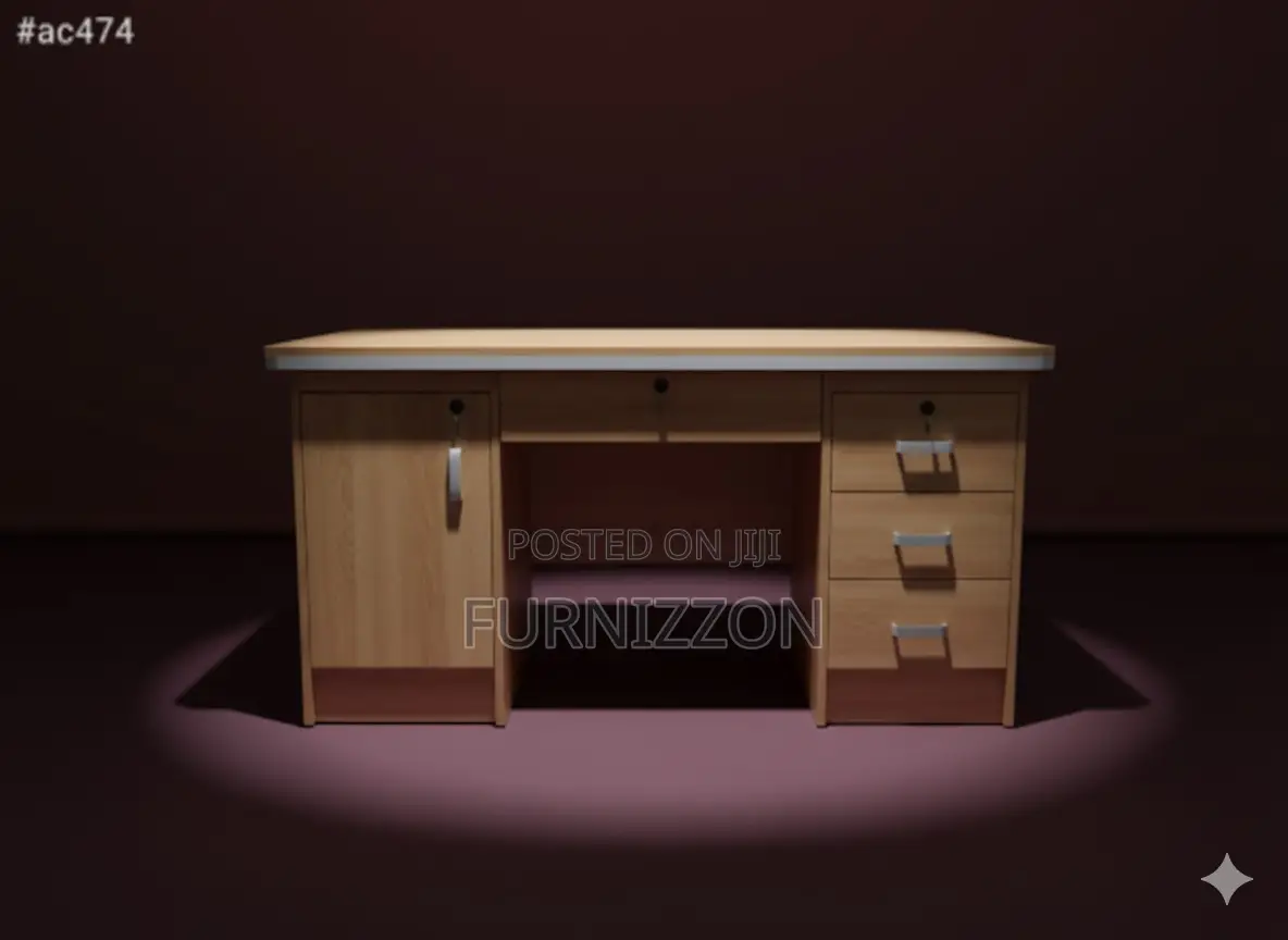 Compact Modern Office Desk With Wide Desktop