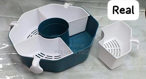 3600 Rotating Octagonal Fruit Drainer Basket - thumbnail 2