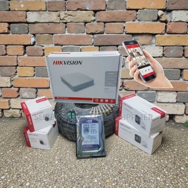 Hikvision 4 Turbo 1080p Hd 2mp CCTV Camera System With Night Vision