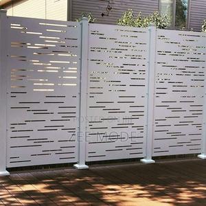 Modern CNC Laser Cut Privacy Screen Panels - main view