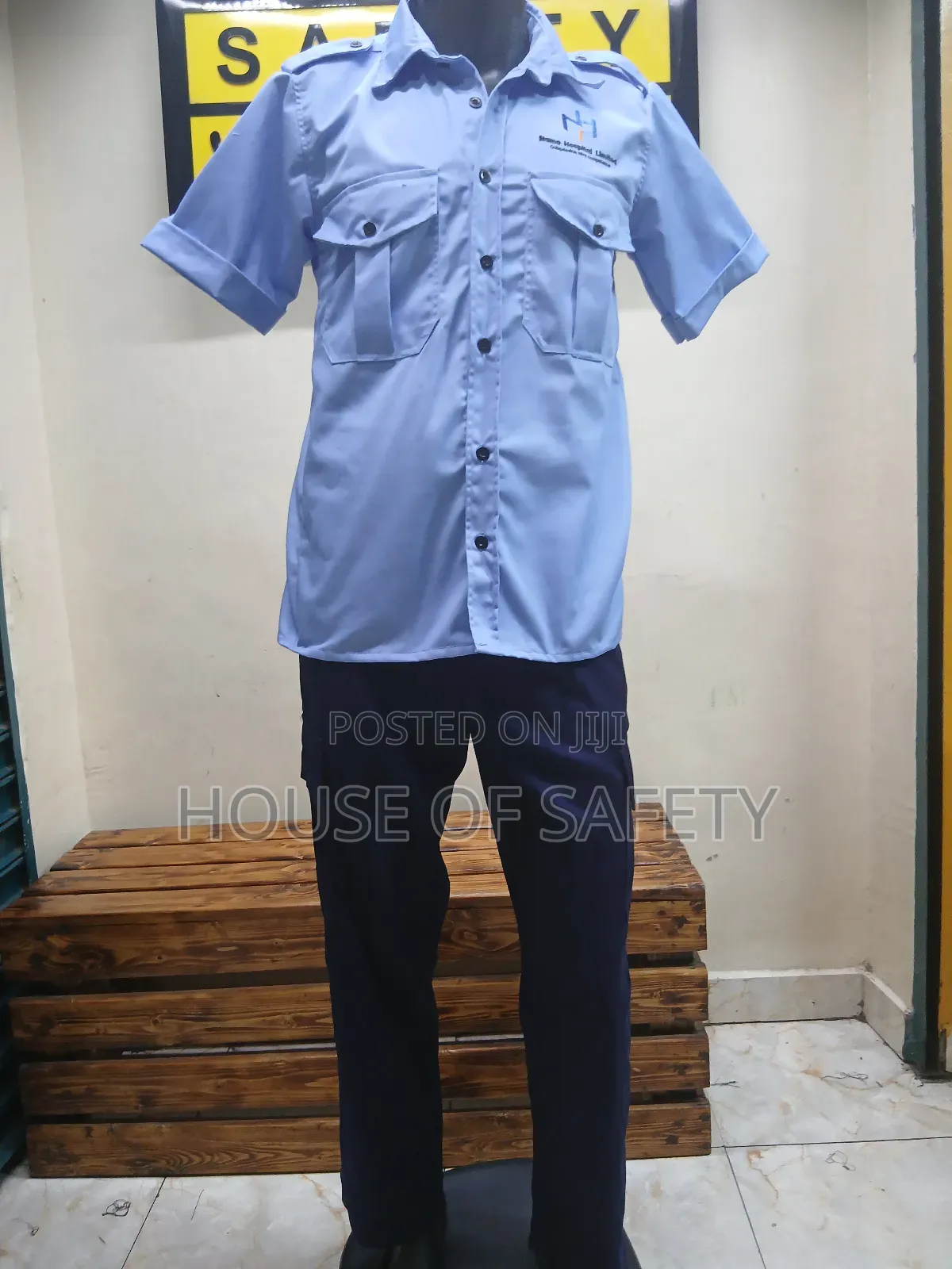 Button Down Front Security Uniform