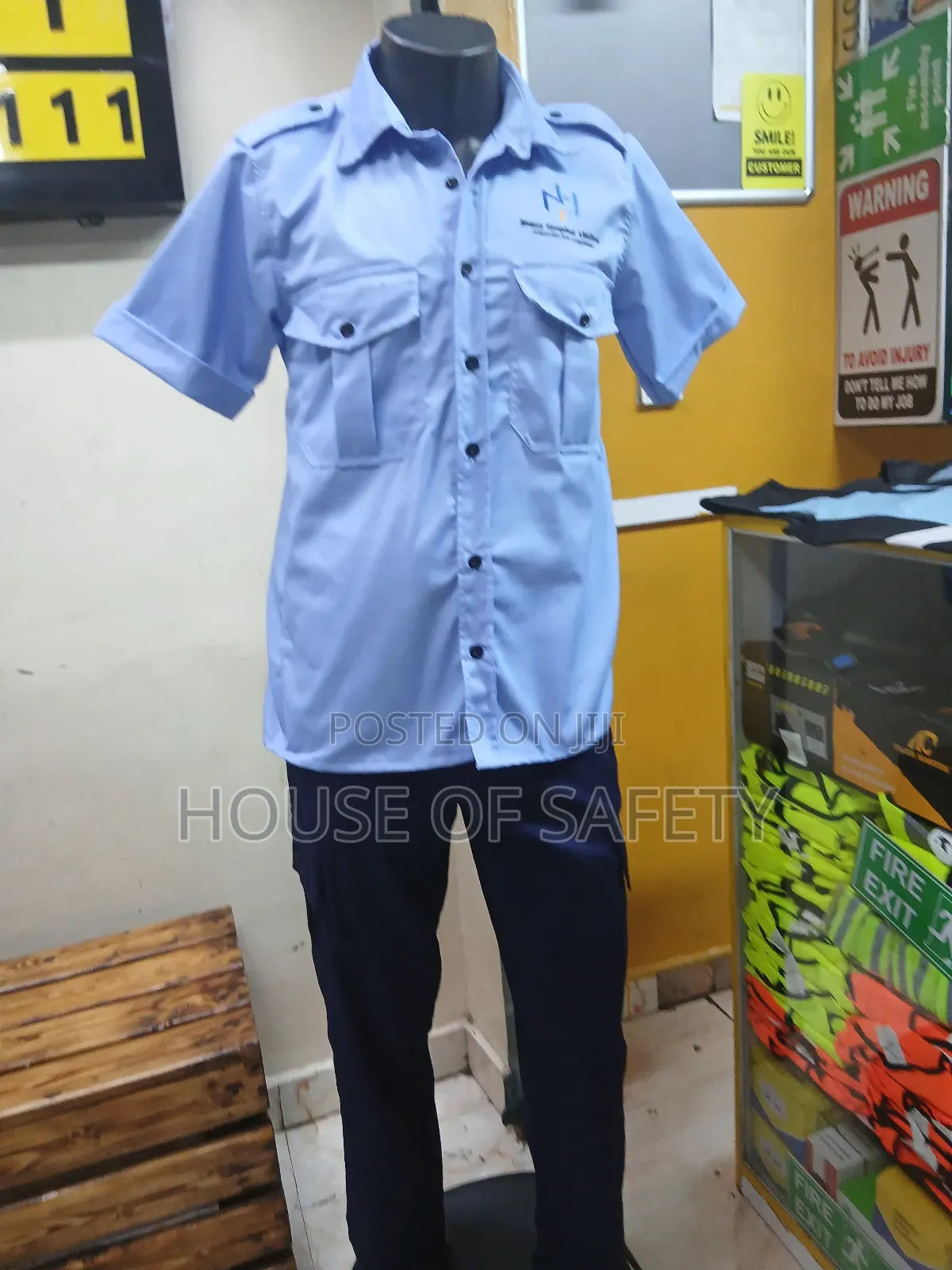 Button Down Front Security Uniform