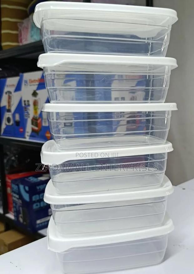 6-in-1 Multi-Compartment Plastic Storage Container - main view
