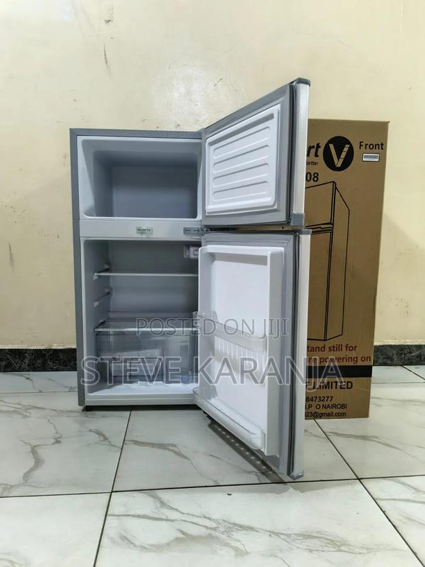 Double Door Mini Fridge With Top Mounted Freezer - main view