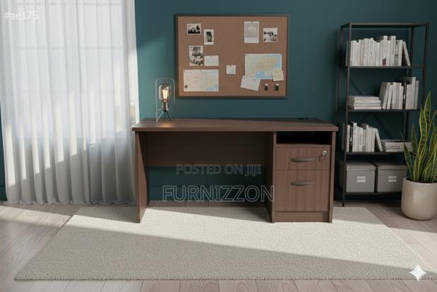 Ergonomic 1.2m Office Desk With Cabinet - main view