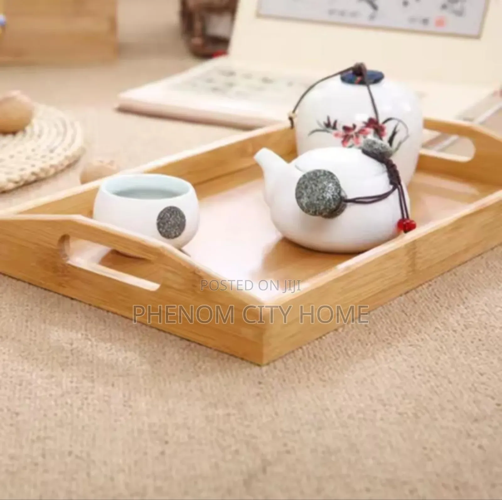 Quality 3pc Bamboo Serving Tray