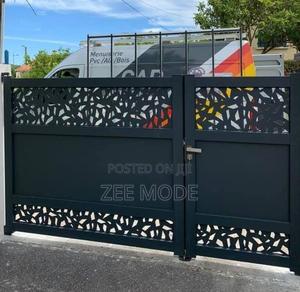 Modern CNC Laser Cut Metal Main Gate - main view