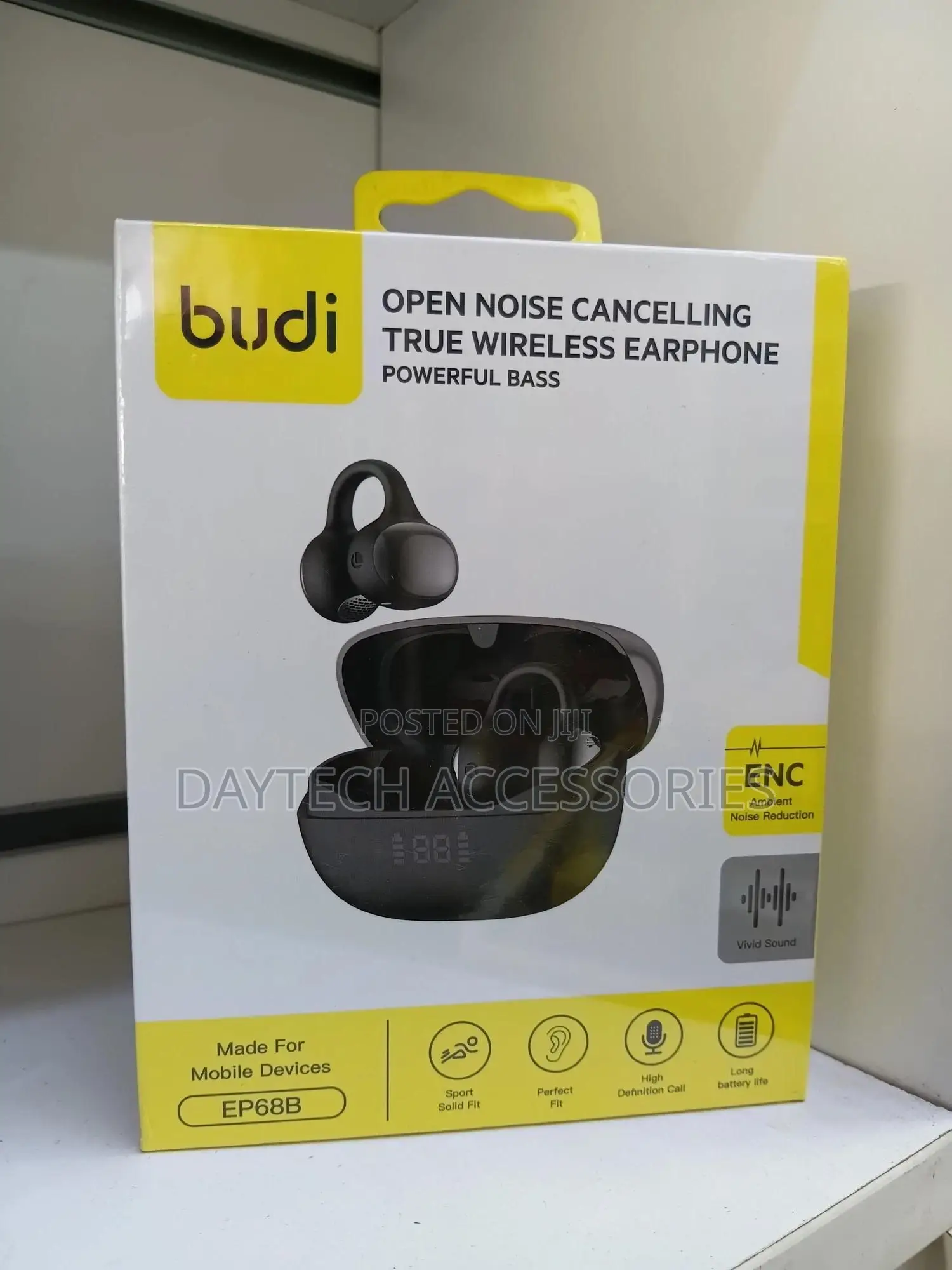 Budi Ep68b Wireless Bluetooth Open-Ear Clip