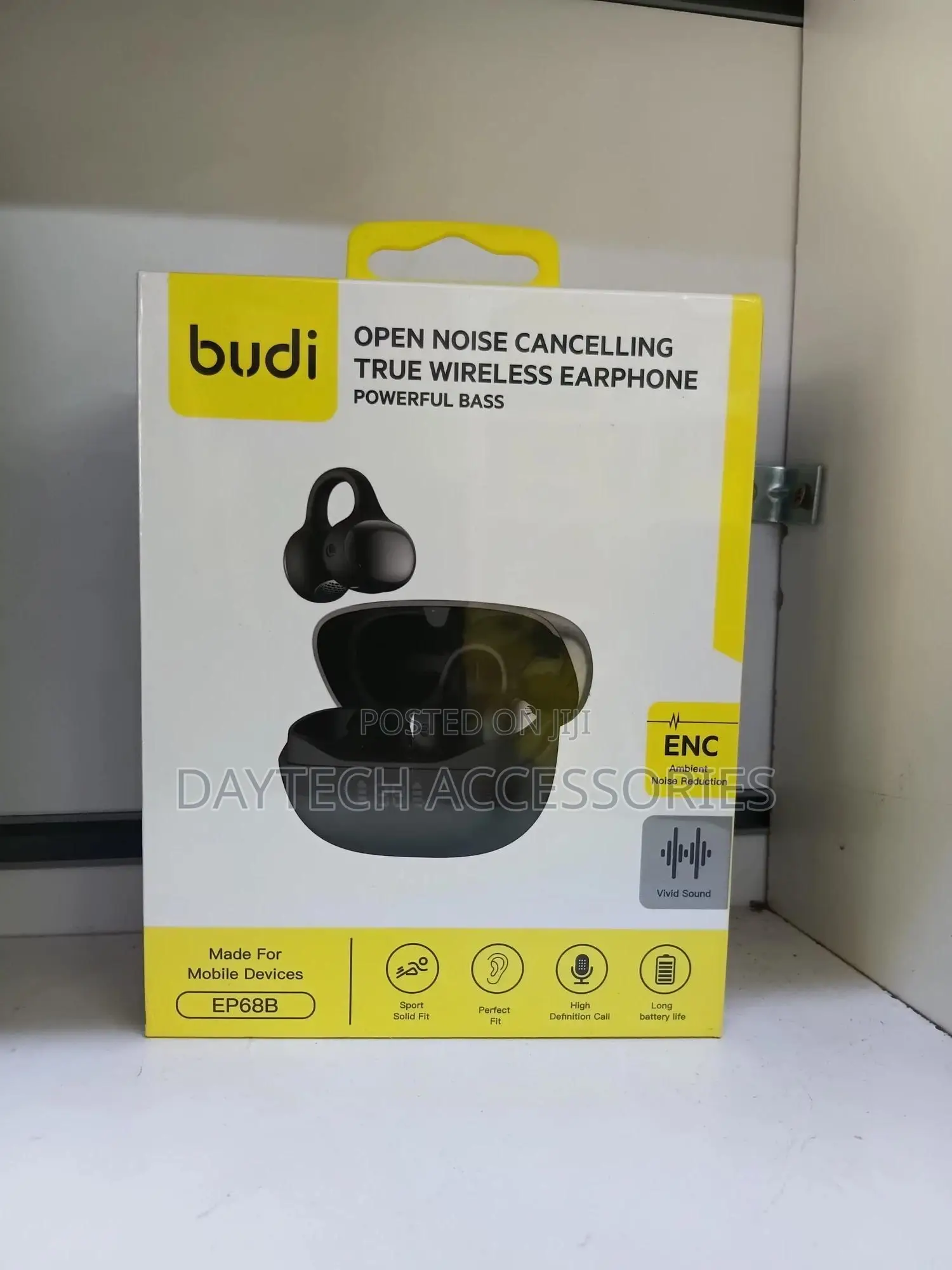 Budi Ep68b Clip -on TWS Bluetooth With Enc Earbuds