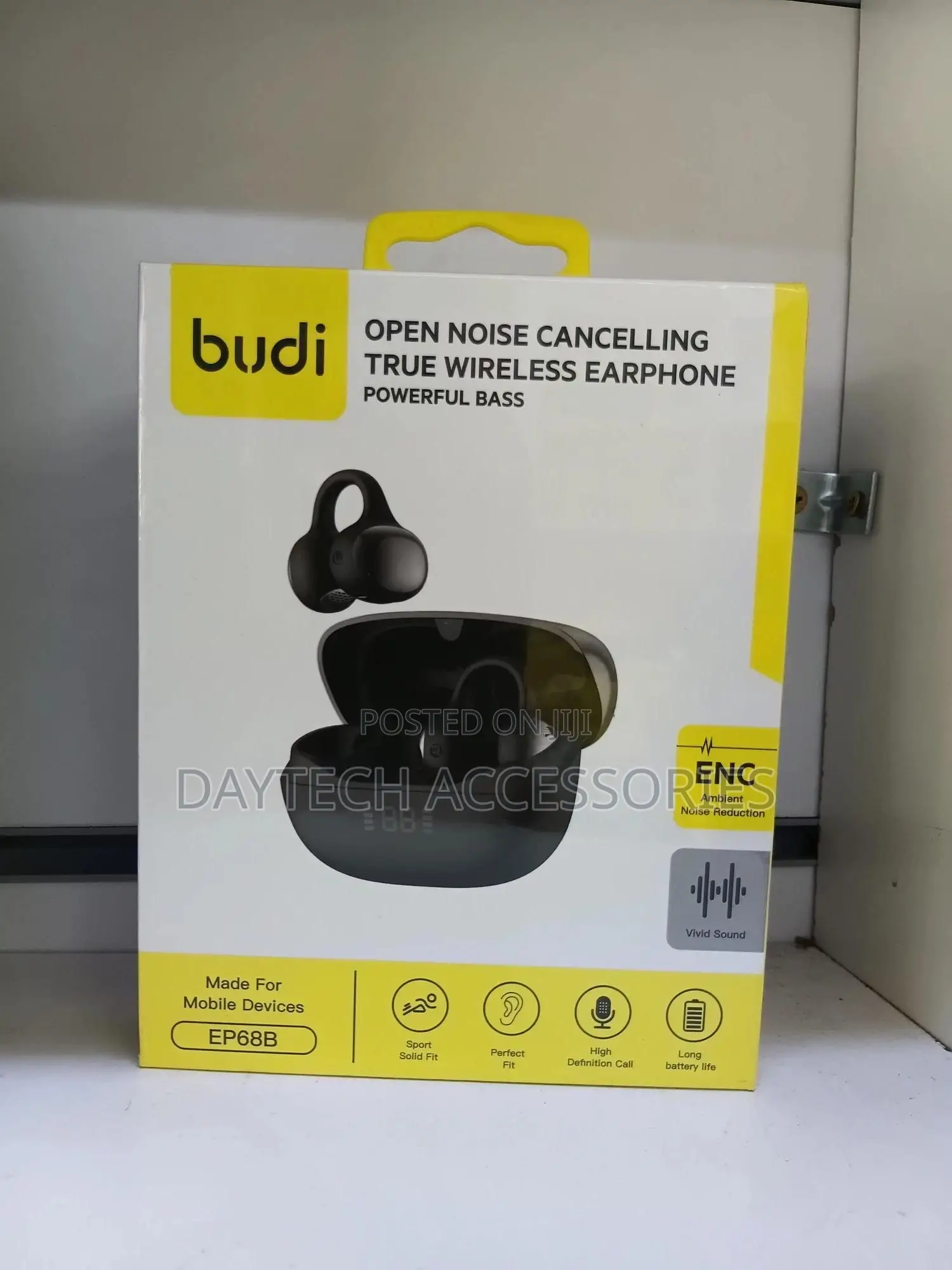 Budi Ep68b Clip -on TWS Bluetooth With Enc Earbuds