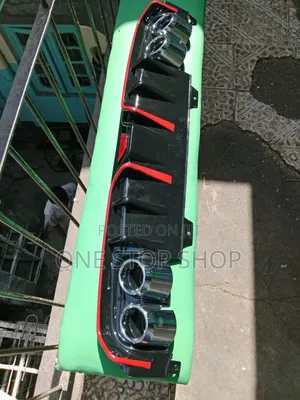 Car Gloss Black Plastic Rear Diffuser Body Kit