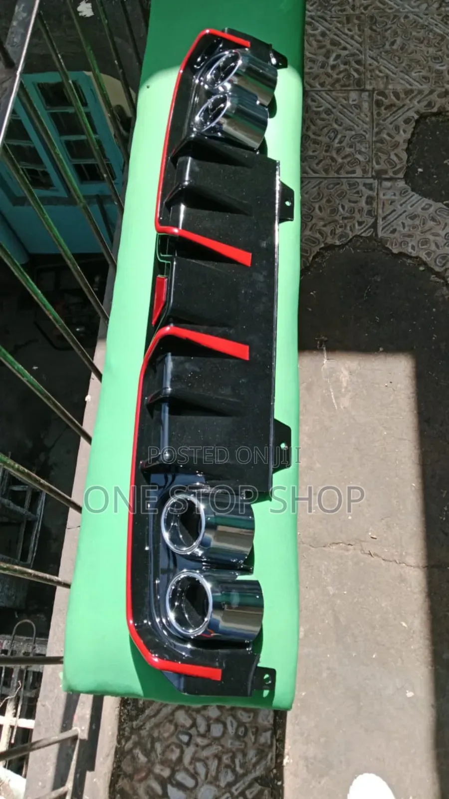 Car Gloss Black Plastic Rear Diffuser Body Kit