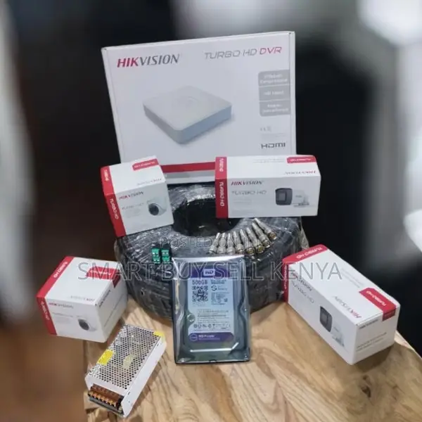 Hikvision 4 Turbo 2mp Hd CCTV System With Night Vision Cameras