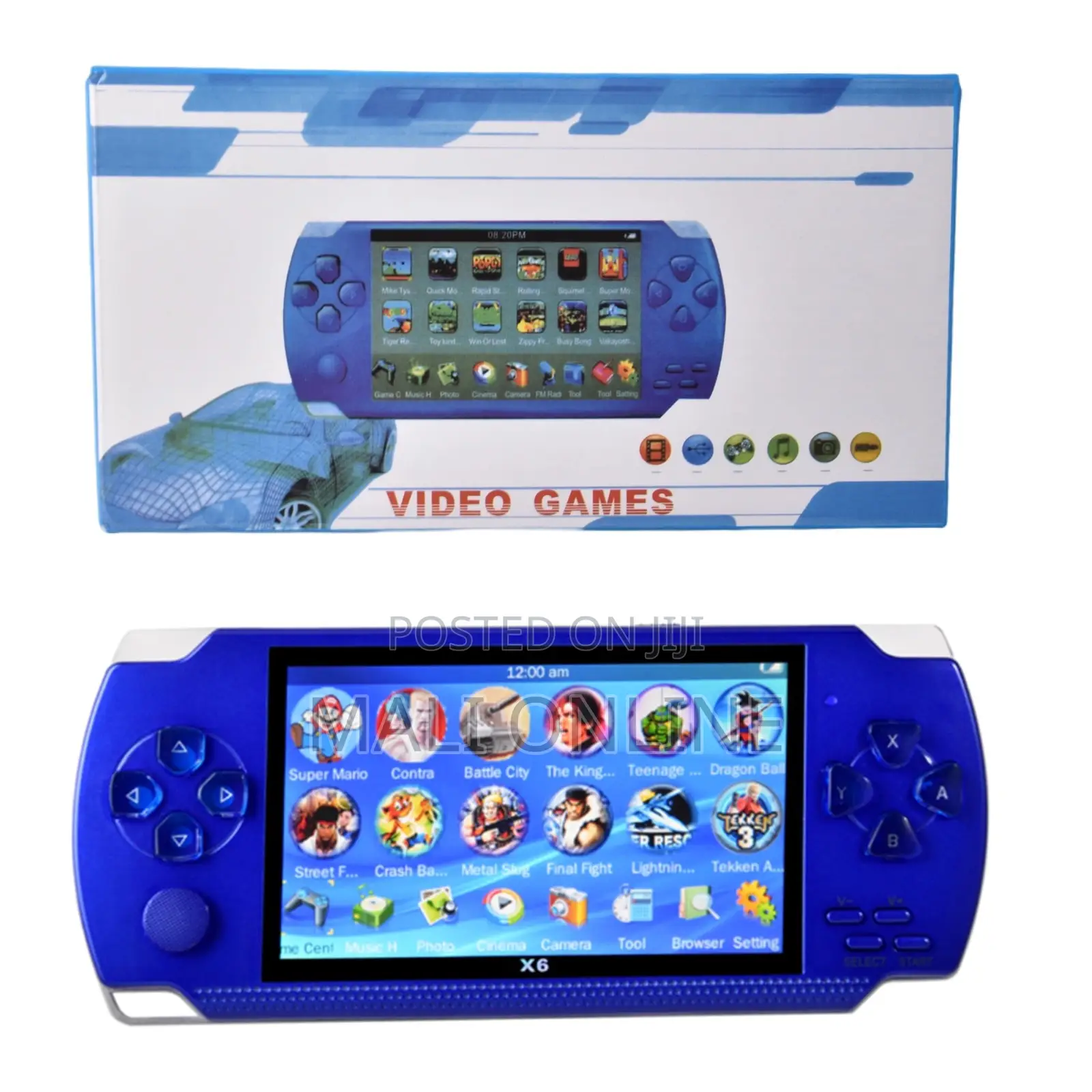 Retro Handheld Game Console 4.3" Player 10,000 Games 8gb Portable