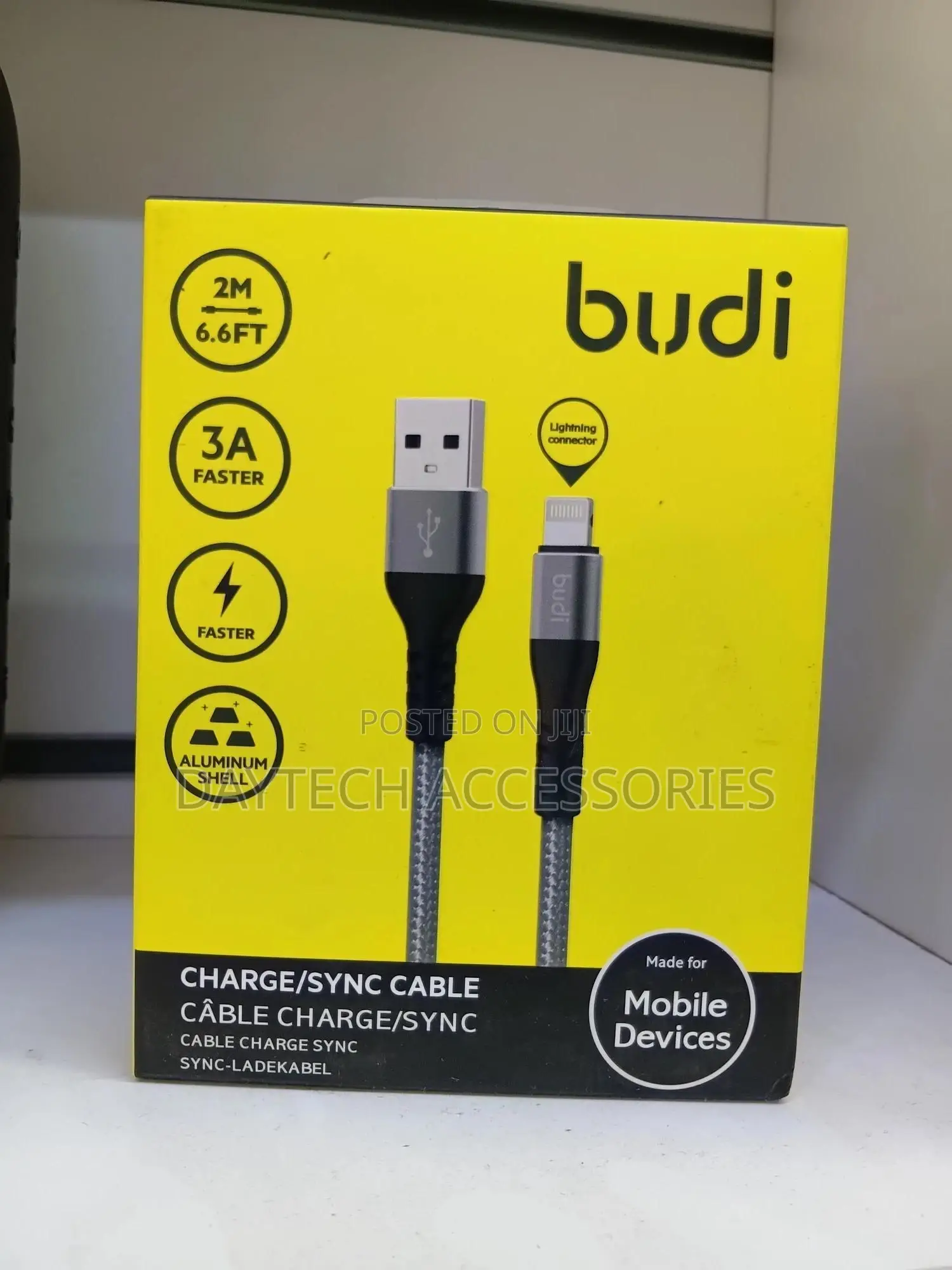Budi 2m iPhone Usb Cable - Fast Charging