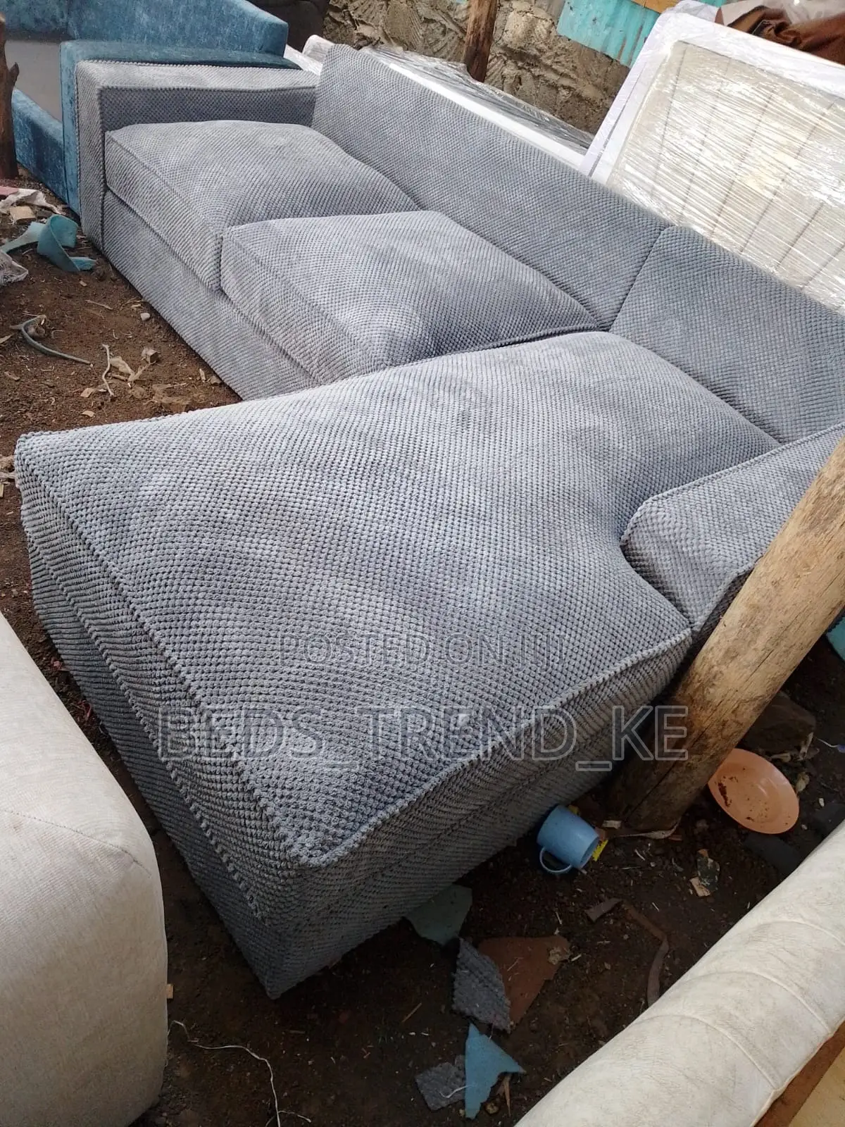 Bubble Fabric 6 Seater Bubble L Sofa
