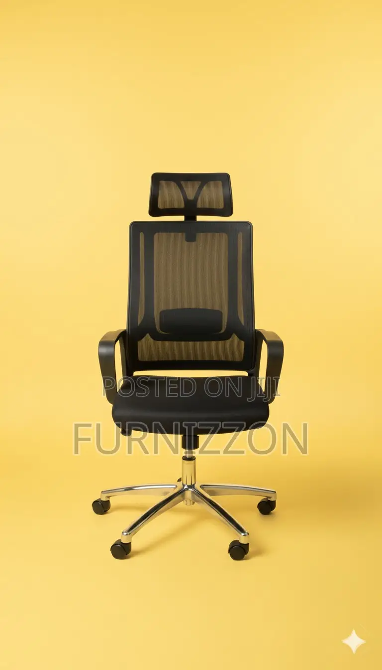 Comfortable Height-Adjustable Mesh Chair