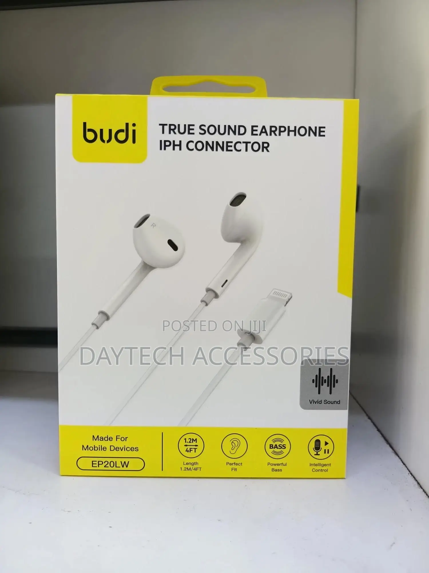 Budi Ep20l Earpods With Lighting Connector Earphones for iPhone