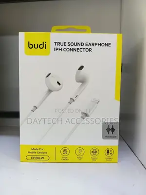 Budi Ep20l Earpods With Lighting Connector Earphones for iPhone