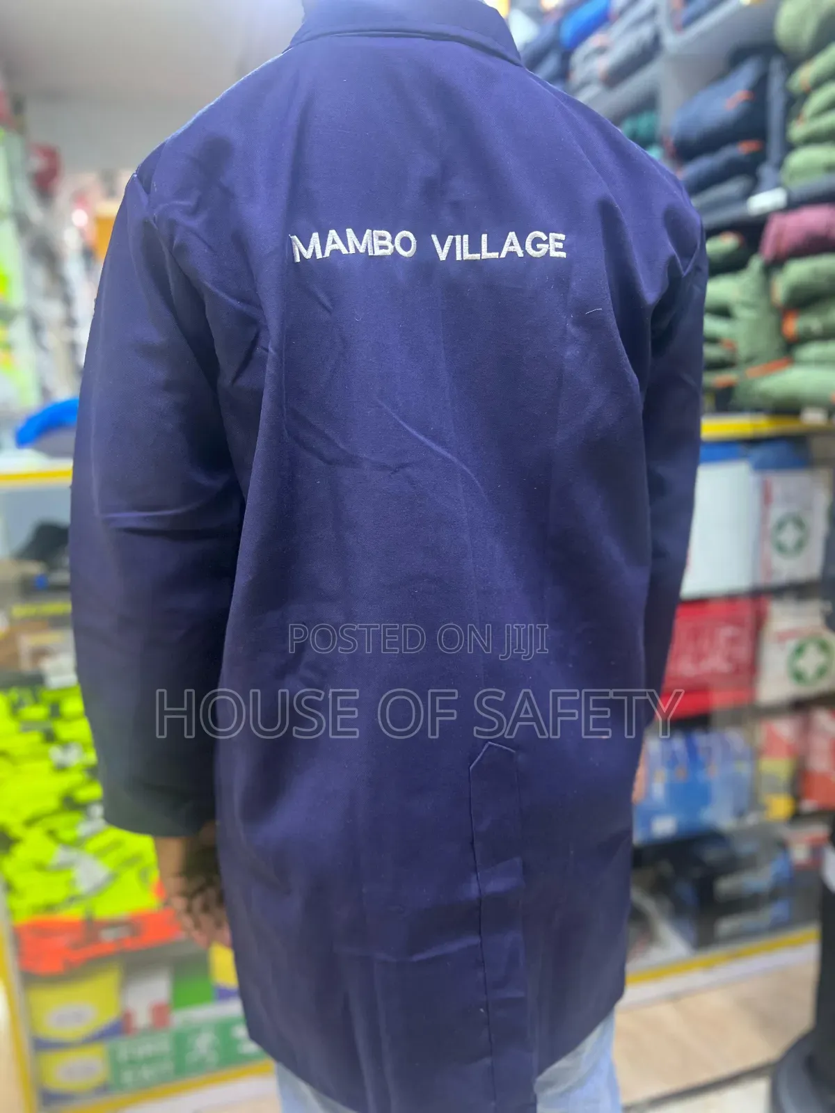 Straigt Cut Navy Blue Coat