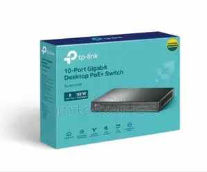 Tp-Link 10-Port Gigabit Desktop Switch With 8-Port Poe+ - Tl-Sg1210p