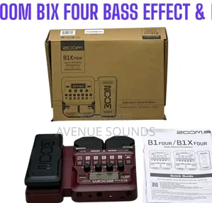 Zoom B1x Four Bass Multi-effects Processor With Expression Pedal.