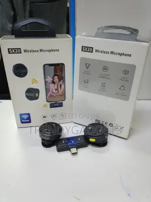 Sx20 Wireless Clip-on Microphone 2tx 1rx Noise Cancel