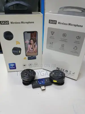 Sx20 Wireless Clip-on Microphone 2tx 1rx Noise Cancel