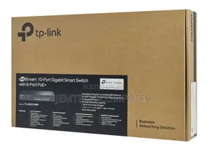 Tp-Link Jetstream 10-Port Gigabit Smart Switch,8 Poe+ 2 Gigabit SFP