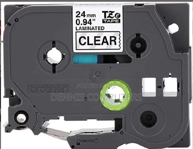 Brother 24mm X 8m Black on White Label Tape