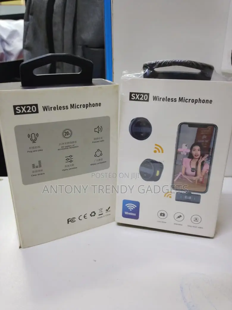 Sx20 Wireless Mic for Vlogging/Interviews (Noise Red.)