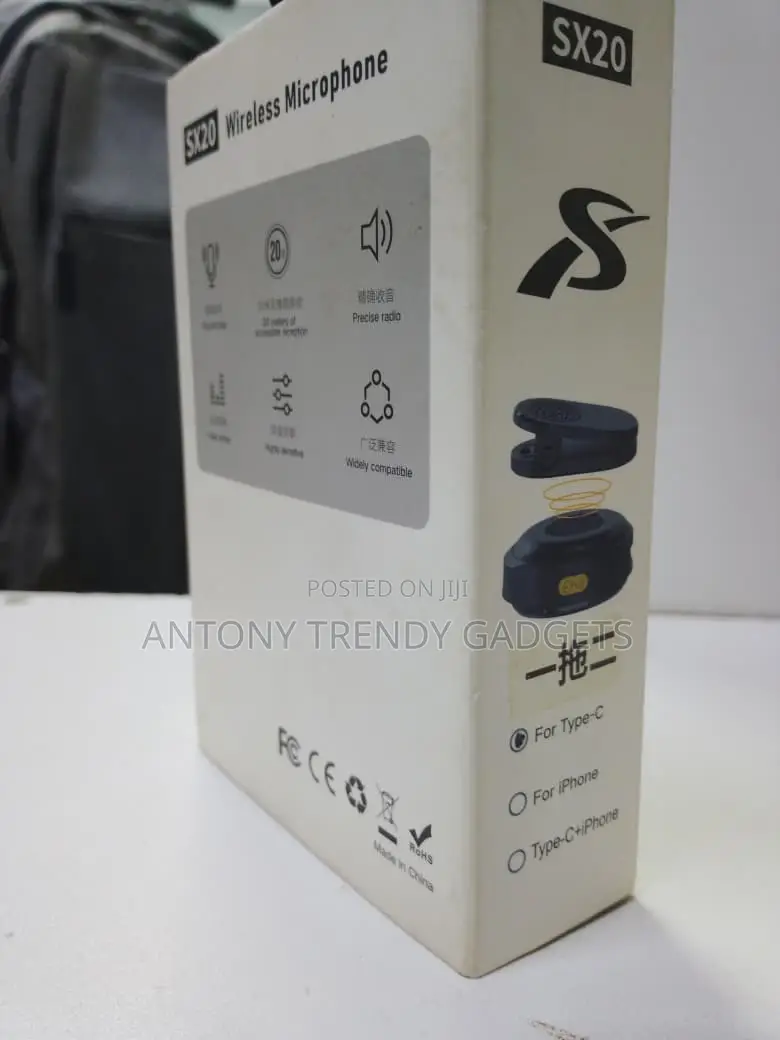 Sx20 2.4g Wireless Lavalier Microphone (Phone/Camera)