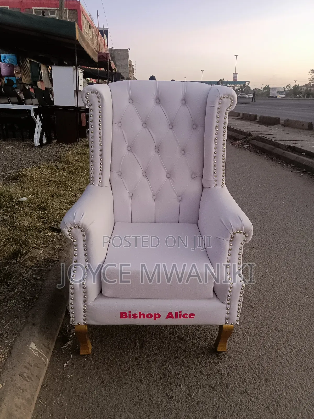Bishop Church Chair, Leather 