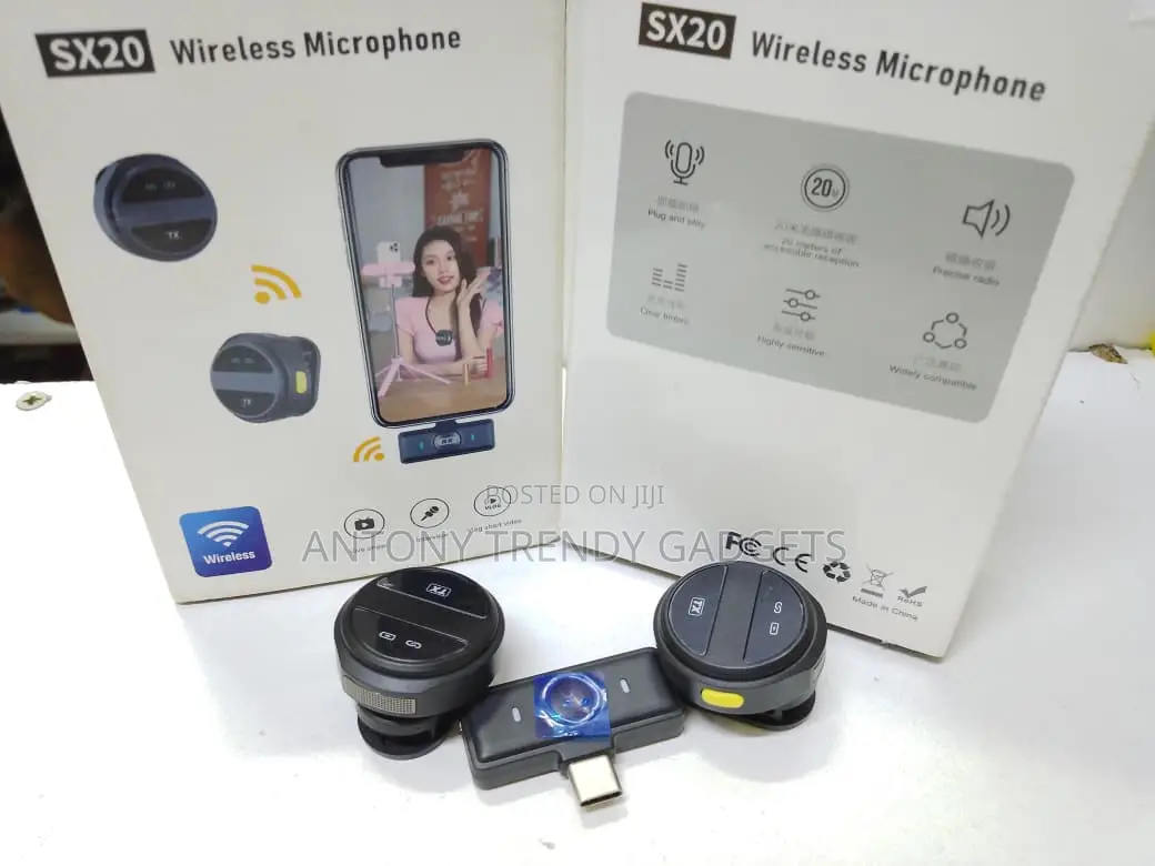 Sx20 Wireless Microphone: Plug-and-play, 20m Range