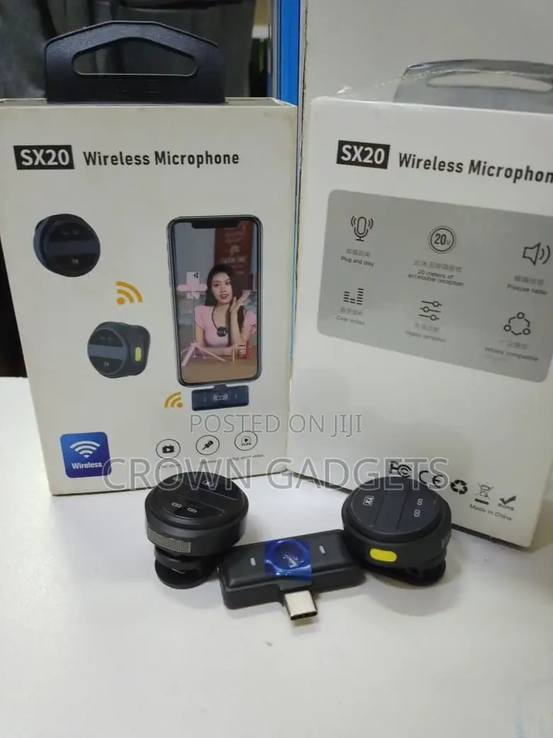 Sx20 Rechargeable Wireless Mic for Live Streaming
