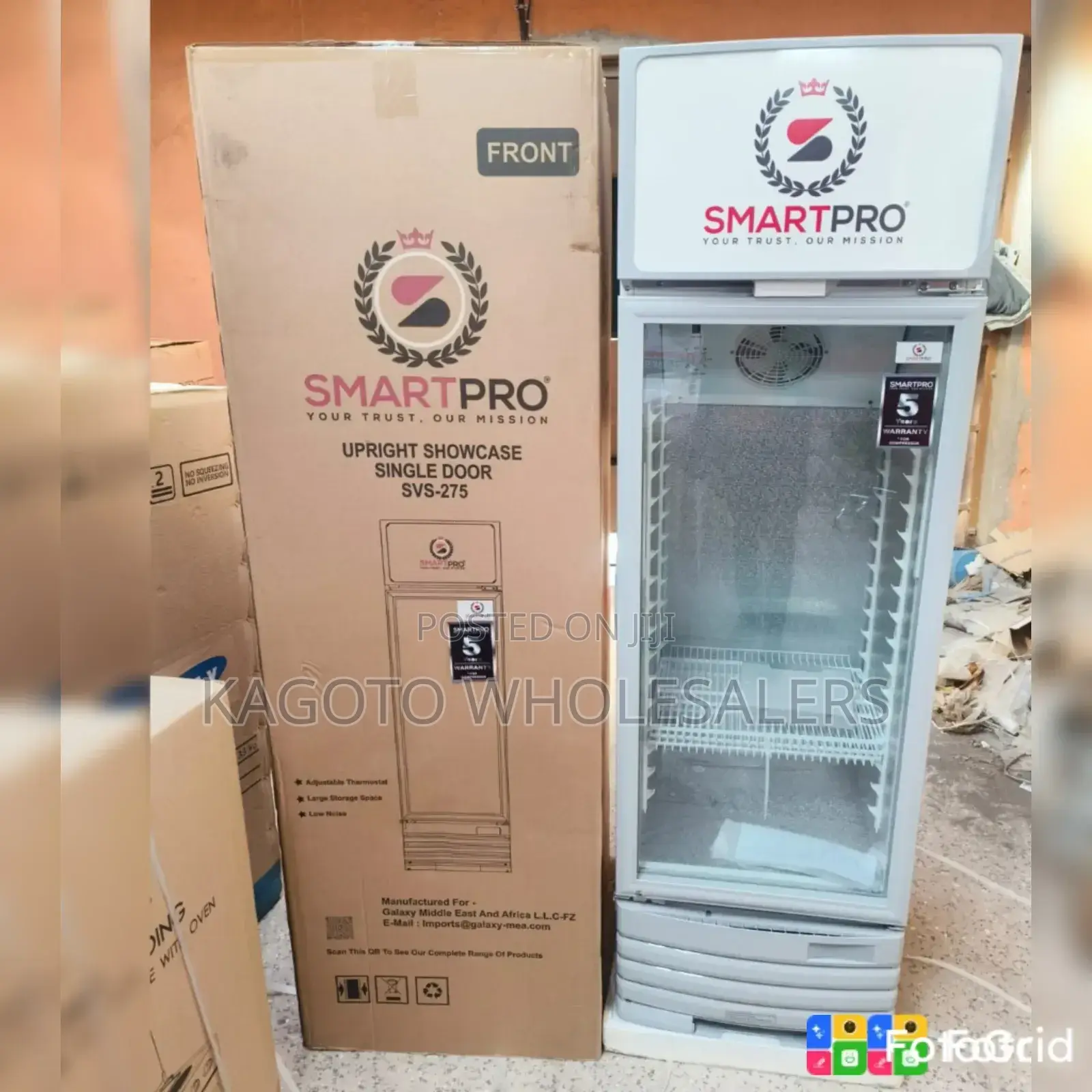 Smart Pro 279l Upright Display Refrigerator